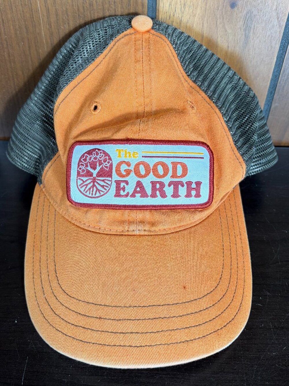 Richardson The Good Earth Hat Orange Low Profile Snapback Adjustable